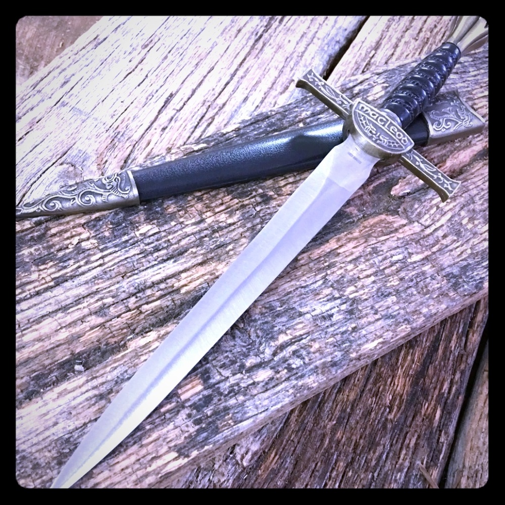 14" Celtic Medieval Fixed Blade Highlander Sword